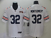 Nike Bears 32 David Montgomery White 2019 100th Season Alternate Classic Vapor Untouchable Limited Jersey,baseball caps,new era cap wholesale,wholesale hats